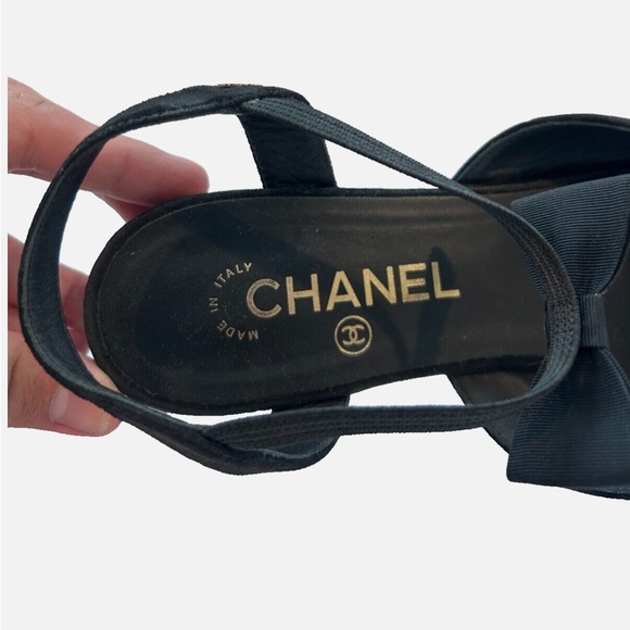 Chanel Mary Jane Slingback Flat Sandals - Picture 4 of 15
